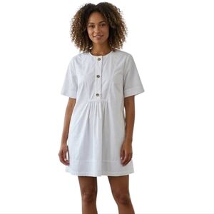 G. Label By Goop Cotton Oversized Dress Womens 6 White